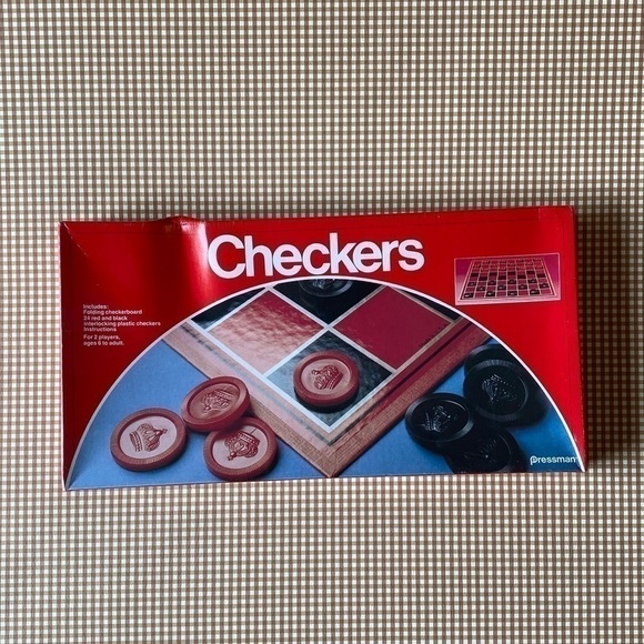 Vintage 1982 Checkers game. Made in USA. SEALED. Damaged box - Picture 3 of 16